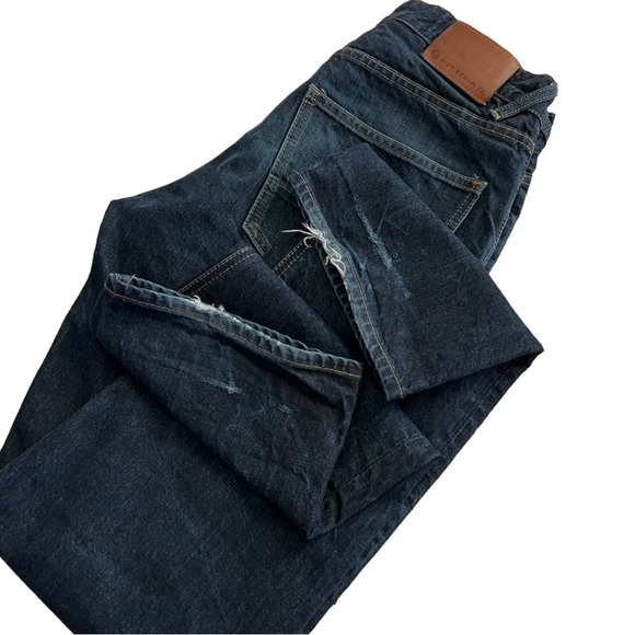 📌 SOLD Hiut Denim Designer Jeans RARE Made in Wales Workr Straight Leg 34x32 - Picture 7 of 16